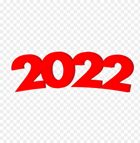 hd 3d red 2022 text Clear PNG image