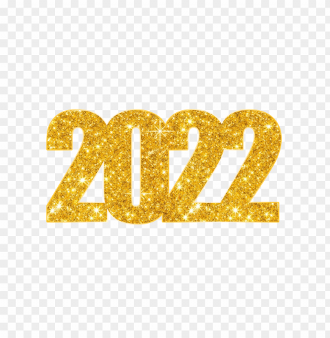 hd gold glitter 2022 number text Transparent PNG stock photos