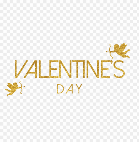 hd gold glitter valentine's day logo text PNG transparent artwork