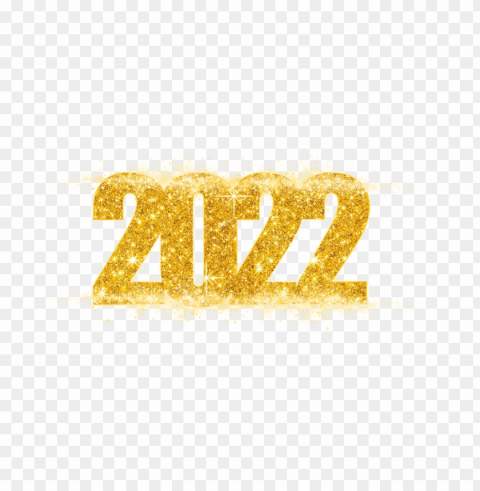 hd gold sparkle 2022 text Alpha channel PNGs
