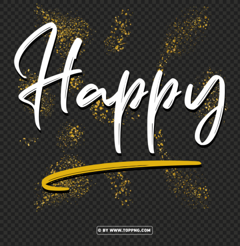 hd happy with glitter background PNG Image with Transparent Isolated Design - Image ID 0a9cda70