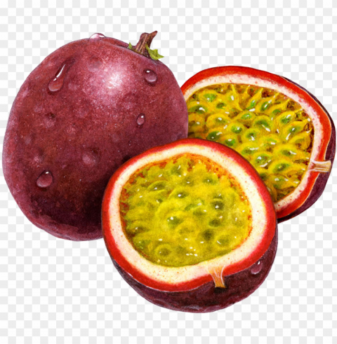 hd images of passion fruit Clean Background Isolated PNG Object