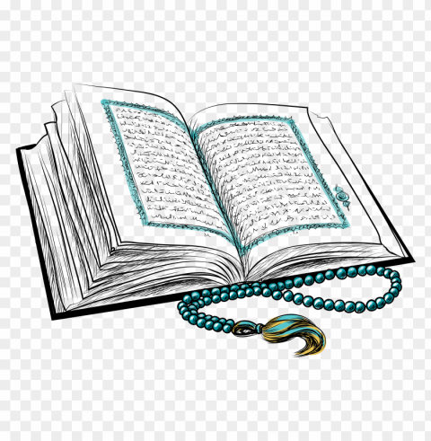 hd outline قرآن quran islam koran book PNG transparent photos library