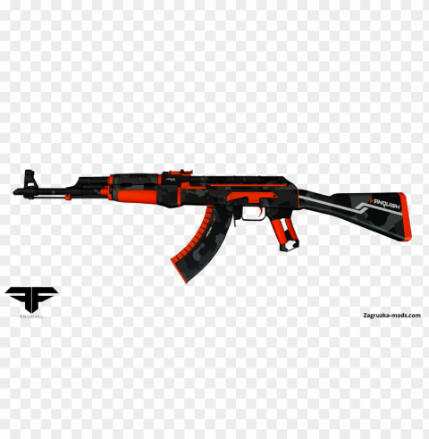 hd red skin pubg akm gun weapon PNG images for graphic design