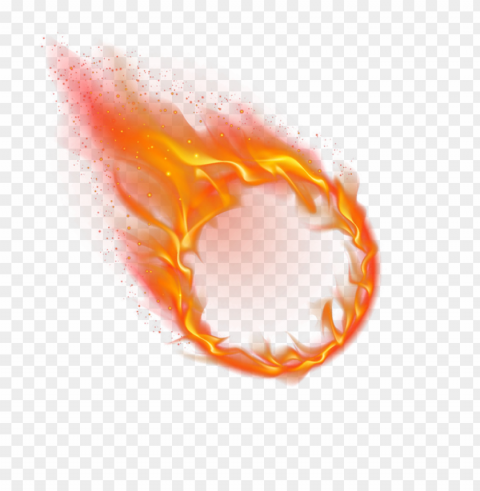 hd round outline frame fire flame illustration PNG with alpha channel for download