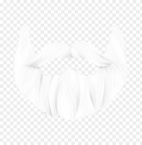 hd santa claus beard Clean Background Isolated PNG Graphic Detail