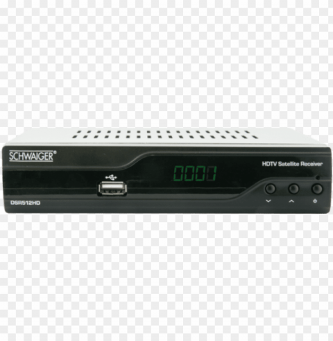 hd sat receiver schwaiger dsr512 hd usb front PNG file without watermark