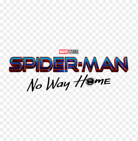 hd spider man no way home logo PNG with clear overlay
