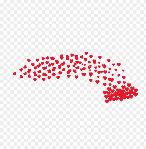hd valentine's love red floating hearts PNG with Isolated Transparency