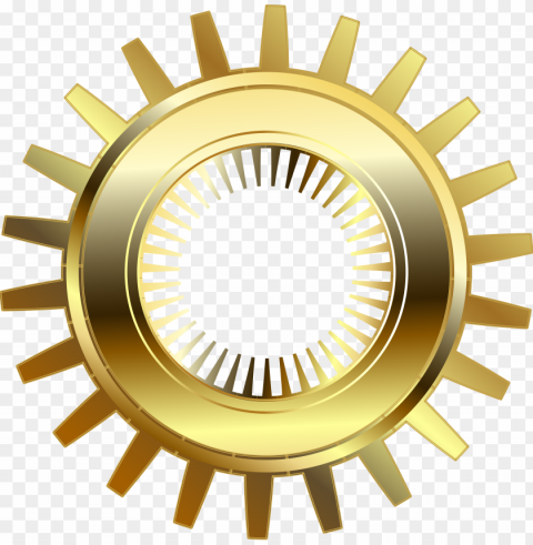 hd yellow gold gear Free PNG images with clear backdrop
