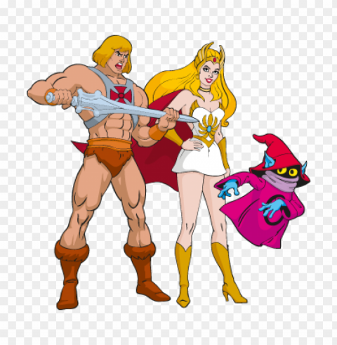 he-man & she-ra vector download free PNG clip art transparent background