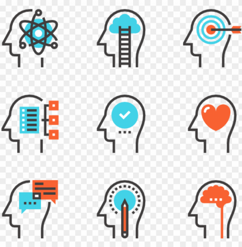 head brain icons - vector icon brai PNG images free download transparent background