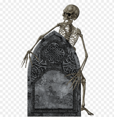 headstone and skeleton Clear PNG pictures bundle