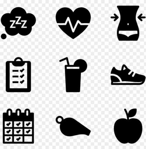 health and fitness icon - video icon vector PNG for Photoshop
