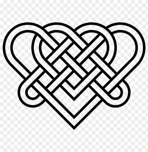heart celtic knot PNG images with no attribution