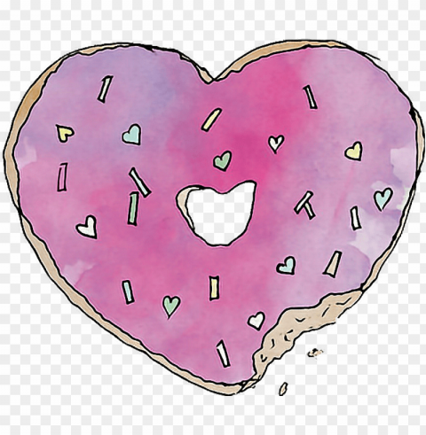 heart cool transparent tumblr donuts heart cool - tumblr transparent donut PNG for personal use