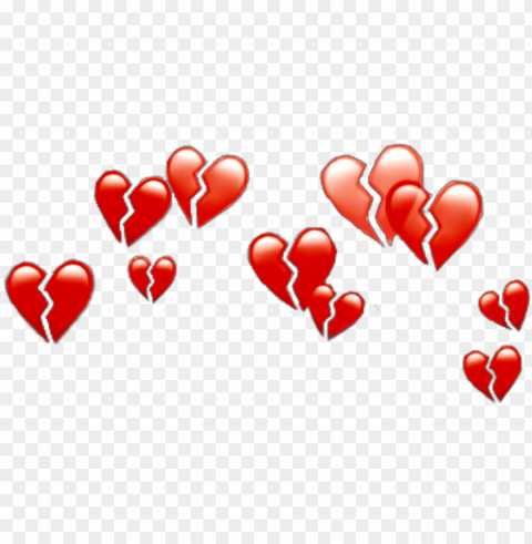 #heart #crown #heartcrown #crownheart #sad #sadlife - heart emoji crown PNG with clear background set
