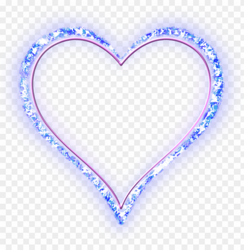 heart design texture diamond jewel glow blue neon beaut - n letter dp for whatsa PNG images with clear cutout