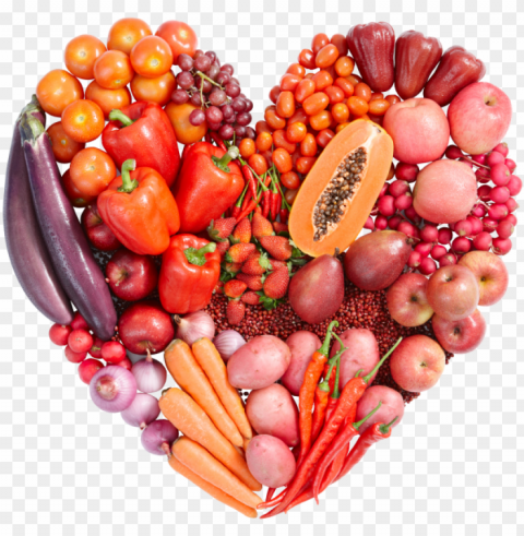 heart from vegetables - happy valentines day healthy PNG high quality