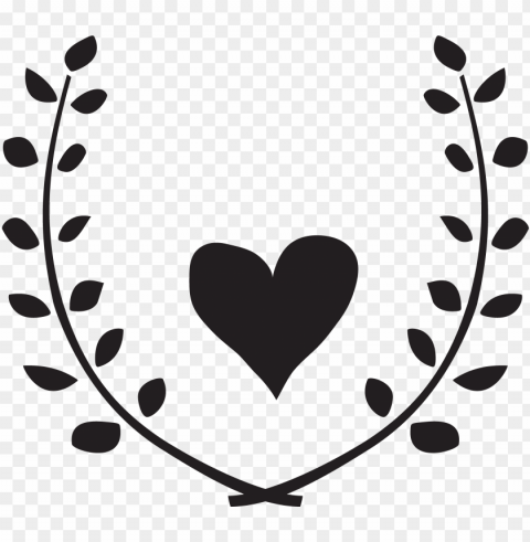 heart garland monogram free cut file vector black and - lavender floral wreath clipart Transparent PNG images complete library