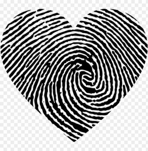 heart love fingerprint swirls - fingerprint clipart Free PNG download