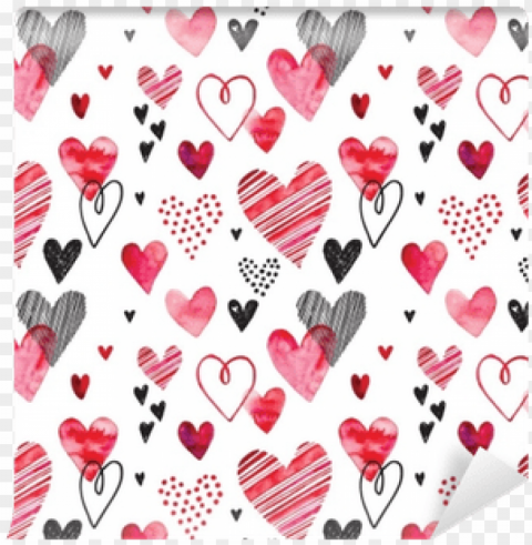 heart pattern vector seamless background PNG Image with Isolated Element