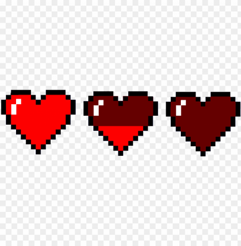 heart pixel - pixel heart Isolated Subject in HighQuality Transparent PNG