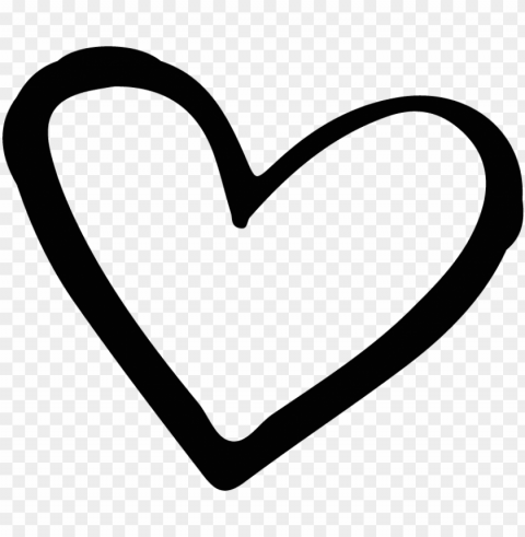 heart black and white - black and white love heart PNG Image with Clear Isolated Object