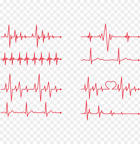 heart rate electrocardiography clip art - batimentos cardiacos vetor Clean Background Isolated PNG Image