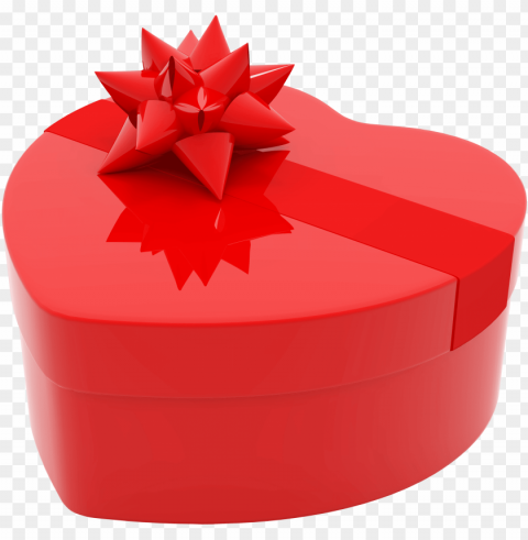 heart red gift Clear Background Isolated PNG Object