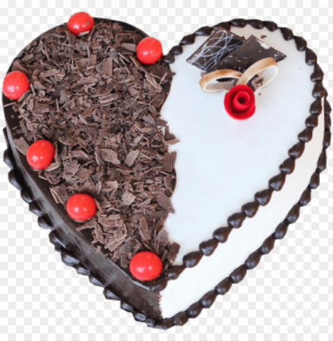 Heart Shaped Black Forest Cake Transparent PNG Graphics Bulk Assortment