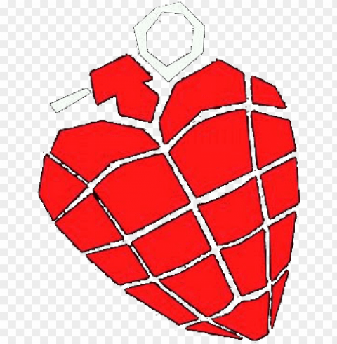 heart shaped hand grenade - green day grenade PNG with Isolated Transparency
