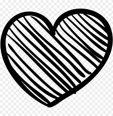 heart sketch svg icon free download - heart sketch PNG Image Isolated with Transparent Clarity