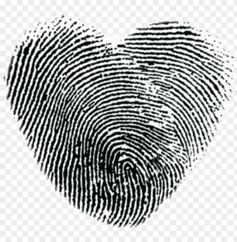 heart sticker - thumb print PNG images with alpha mask