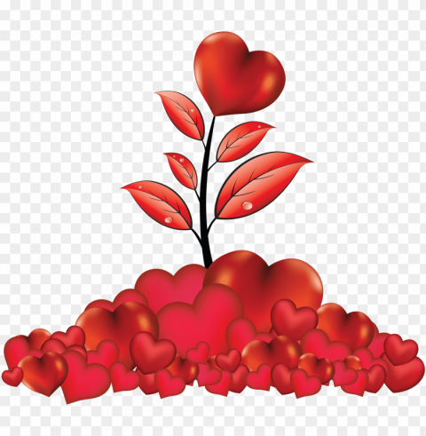 heart tree PNG images with clear backgrounds