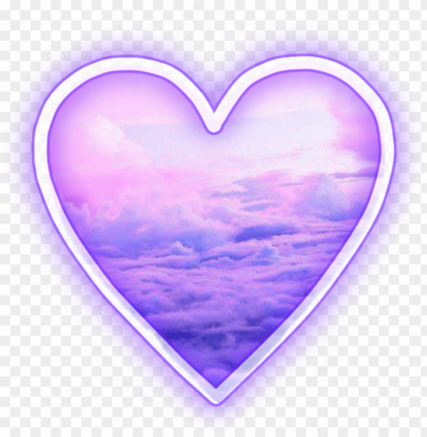 heart tumblr clouds purple anime heart tumblr - purple tumblr transparents PNG graphics for free