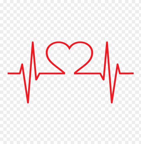 heartbeat Isolated Design Element on PNG