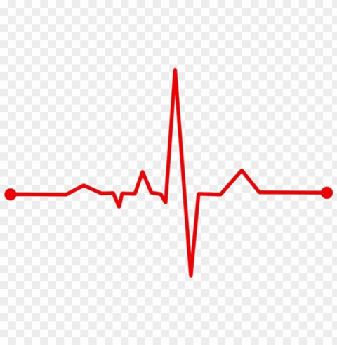 heartbeat silhouette - heart monitor line PNG for presentations