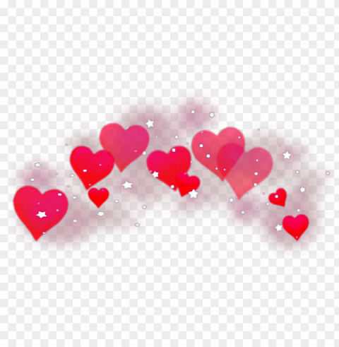 #hearts #red #redhearts #sparkles #heartcrown #freetoedit - heart crow ClearCut Background PNG Isolated Item PNG transparent with Clear Background ID 503fee7a