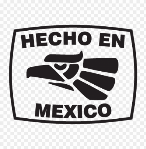 hecho en mexico logo vector free Isolated Artwork with Clear Background in PNG