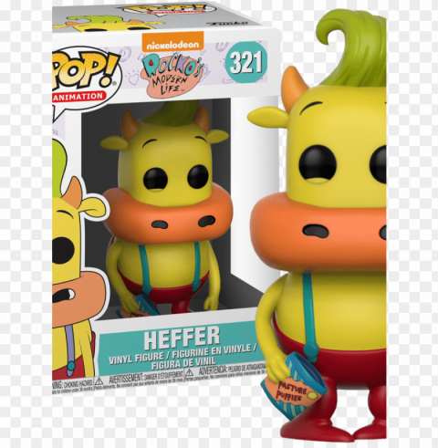 heffer rocko modern life pop funko - funko pop heffer chase PNG with clear background extensive compilation