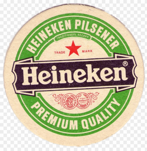 heineken beer coaster Isolated Subject in Transparent PNG