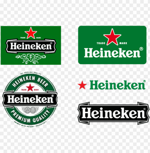 heineken-logo - heineken logo evolutio Transparent PNG Isolated Illustrative Element