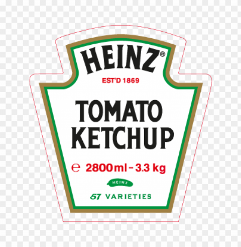 heinz tomato ketchup vector logo free Isolated Subject in Clear Transparent PNG