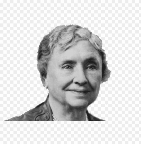 Helen Keller Transparent Background PNG Isolated Item