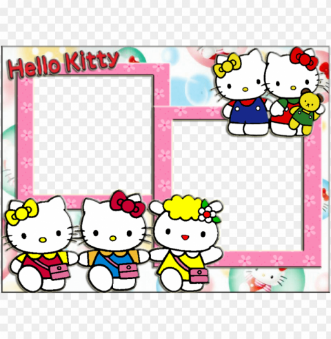 hello kitty frames - hello kitty frame photosho PNG Isolated Subject with Transparency