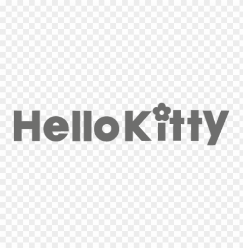 hello kitty only text vector logo Isolated Subject in Transparent PNG