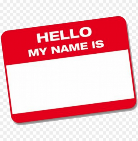 hello my name is tag - hello my name is ed Isolated Design Element in Transparent PNG