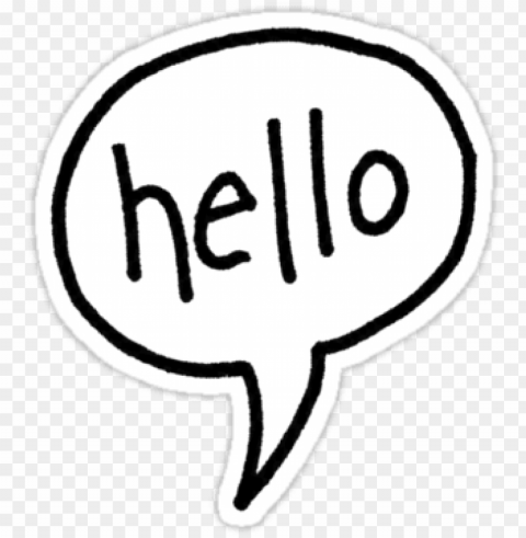 hello png44 - hello speech bubble PNG for presentations