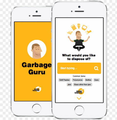 helping city of sydney residents make better disposal - iphone Isolated Artwork on Clear Background PNG